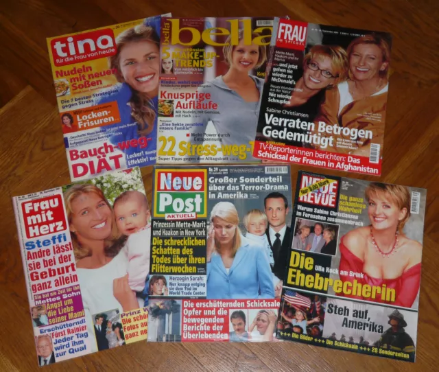 6 Zeitschriften  aus September 2001