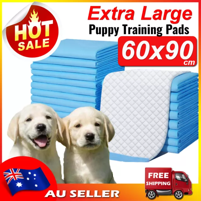 60x90cm XLarge Puppy Dog Training Pads Pet Toilet Pee Pads Mat Indoor Absorbent