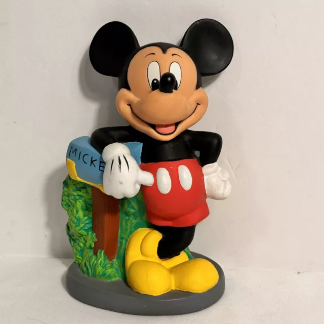 Mickey Mouse at the Mailbox Plastic Coin Bank Piggy Bank by Disney Store Inc.