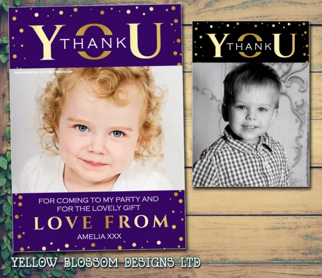 Christmas Cards Personalised Birthday Card Christening Party Thank You Pack 10