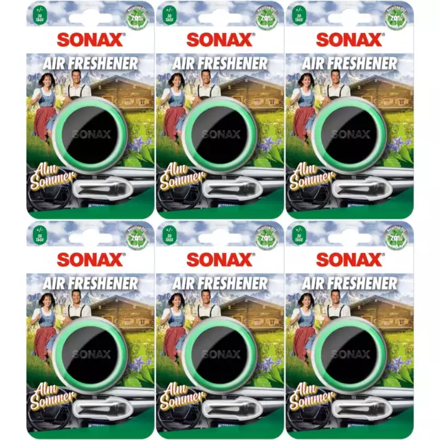 Sonax Air Freshener AlmSommer set 6 pezzi 14 ml VPE 03620410