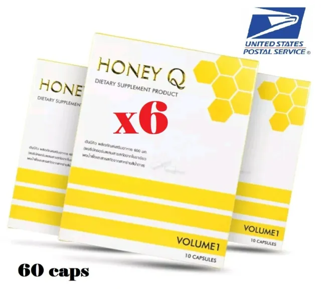 6 Honey Q Detox Suplemento de Control de Peso Quemadura Bloque Romper Grasa Q3