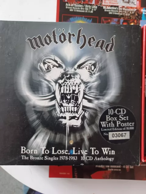 MOTORHEAD Born To Lose 10 x CD BOX SET EX Condition