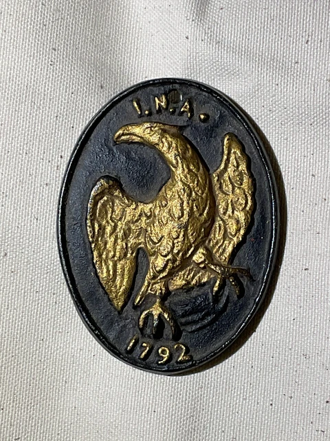 Antique INA 1792 Fireman’s Insurance Cast Iron Plaque Sign Eagle Original Marker