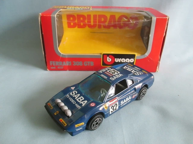 FERRARI 308 GTB Saba #32 4117 Bburago Burago 1/43 Miniature EUR 16,90 - FR