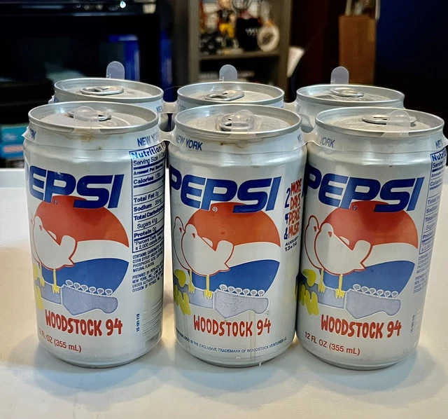 woodstock 94 Pepsi Unopened  6-pack