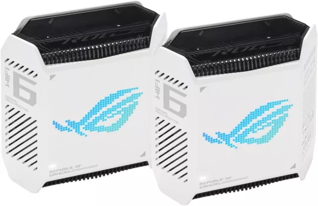 ASUS kombinierbarer Router ROG Rapture GT6 AX10000 2er Set Tri-Band Gaming Mesh