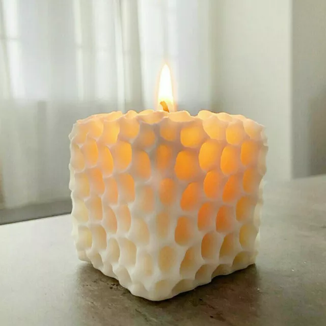 3D Silicone Candle Making Moulds DIY Honeycomb Soap Wax Plaster Candles Molds