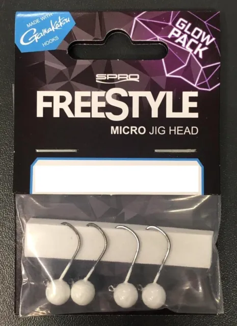 Spro Freestyle Micro Jig Glow White 29 Jig 22 Gr. 2 4 2gr 3gr 4 Stück ABVERKAUF