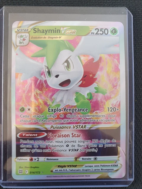 Carte Pokemon Shaymin VSTAR 014/172 Stars Etincelantes EB09 FR Neuve Neuf
