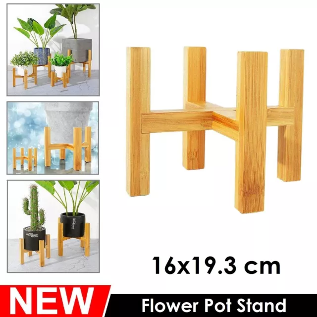 Wooden Shelf Rack Holder Plant Flower Pot Stand Wood Garden Display Home Outdoor