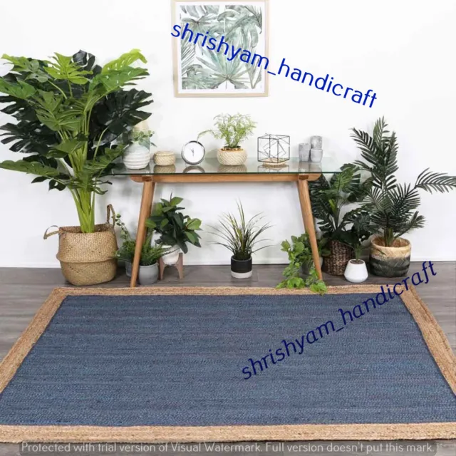 Natural Jute Braided Rug Handmade Jute Rug Home Decor Floor Area Rag Rug Carpets