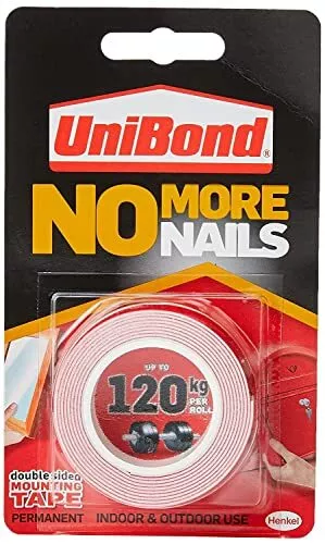 UniBond No More Nails On A Roll ruban adhésif double face pour un collage ins...