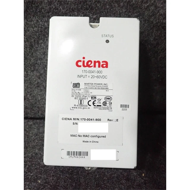 Ciena 3931 DC Pluggable Power Supply Wide Range 24/48V