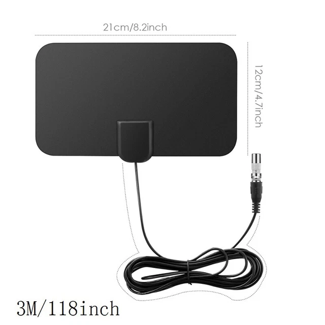 4K 25DB HIGH Gain HD TV DTV Box Digital TV Antenna 50 Miles Booster ...