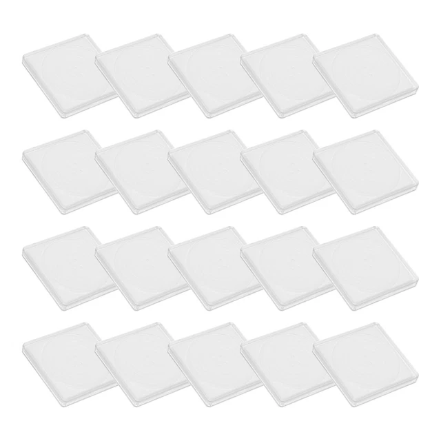 20 uds soporte para monedas maletín de colección de monedas, caja de visualización de monedas, para monedas de 20-40 mm, blanco