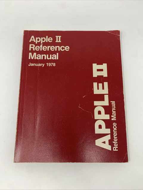 AppleII Reference Manual January1978(赤本) VINTAGE APPLE II Reference Manual for Apple II & Apple II