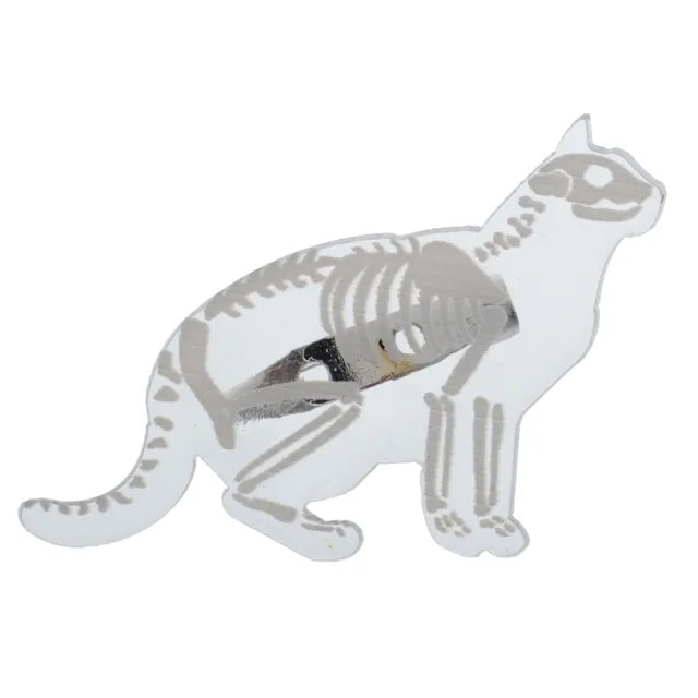 1pc Gothic Animals Skeleton Pin Penguin/ Cat/Rabbit/Mouse/Pig Brooch Punk Badge
