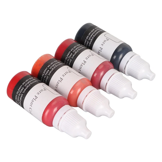 4 Colors Microblading Pigment Ink High Saturation Easy Coloring Brow Microbl Sd0