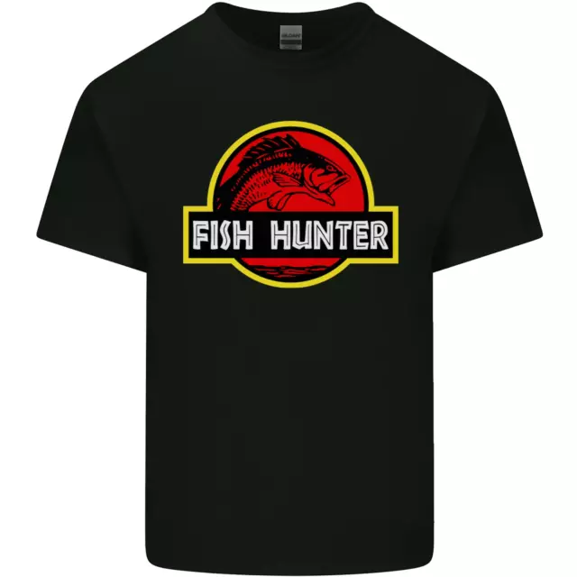 Fish Hunter Funny Fishing Fisherman Mens Cotton T-Shirt Tee Top