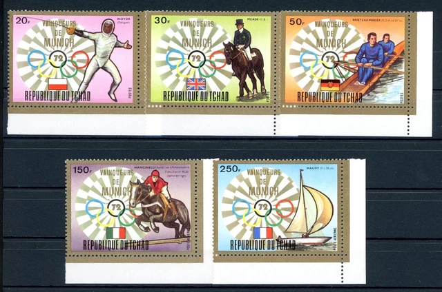 Tschad 641-645 A postfrisch Olympia München 1972 #JS090