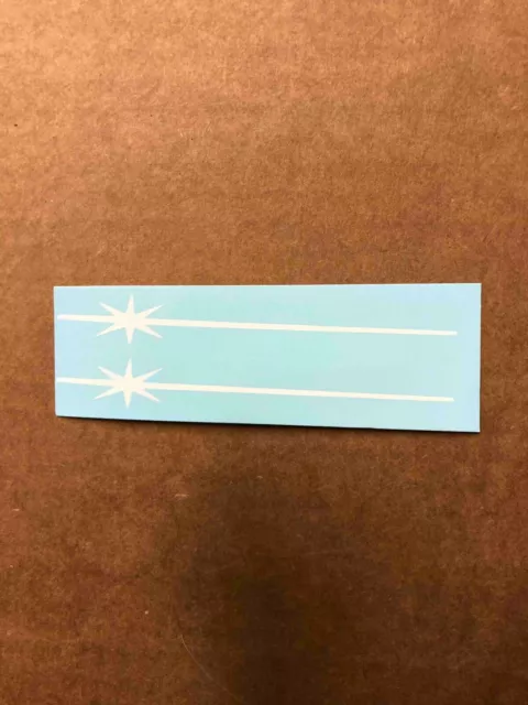 Schwinn White Continental Suburban Bicycle Fork Decal Set