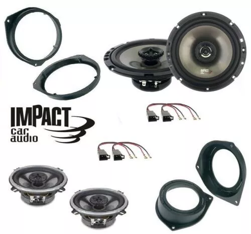 Impact EF 65X 50X Set 4 Lautsprecher für Alfa Romeo Mito Conn / Klemm Halter