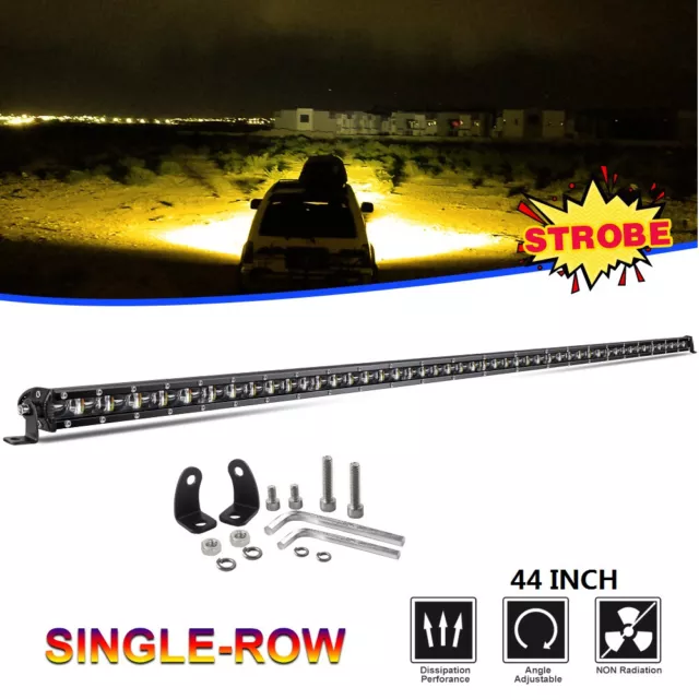 Slim 20 26 32" 38" 50" LED Work Light Bar Spot Flood Fog Driving ATV SUV Offroad