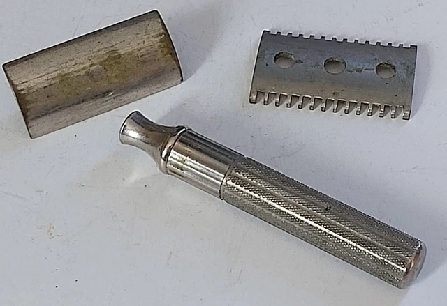 Vintage 1920-30s Gillette Double Edge Open Comb Safety Shaving Razor #3 ESTATE 5