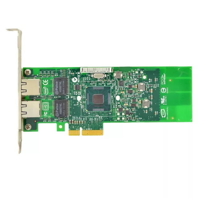 PCIe Gigabit Intel ET Dual Port Network Card PN E1G42ETBLK