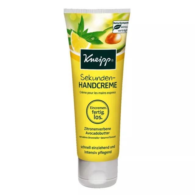 75ml Kneipp Sekunden Handcreme Zitronenverbene Avocadobutter Lemon Zitrone