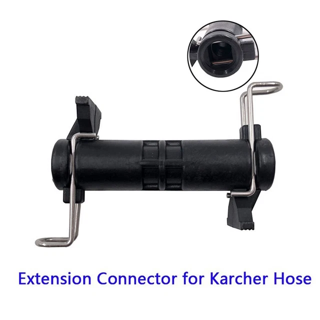 1pcs Nylon Black Hose Extension Connector Adapter Accessory For Karcher K2/K3/K4