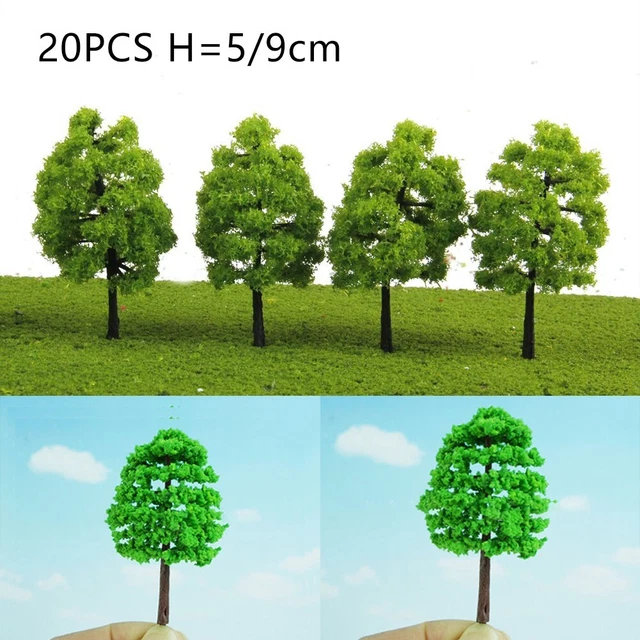 Modello di alberi da fiore degno di regalo layout treno per amici e