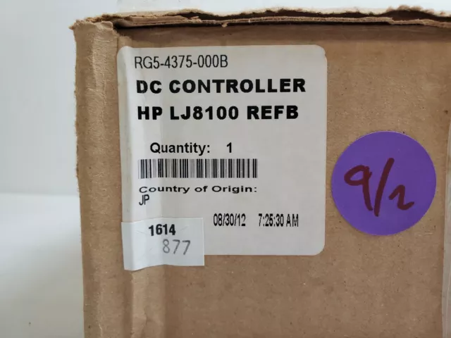 Genuine OEM HP RG5-4375-000 DC Controller for HP LaserJet 8100dn 8150dn 8150MFP