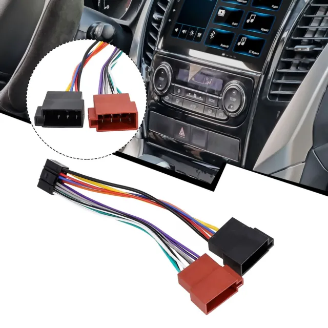 16 Pin ISO Wiring Harness Connector Adaptor Car Stereo Radio For Kenwood 