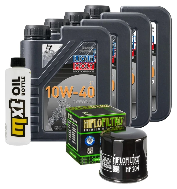 Wartungs-Set Für Honda CBR 600 F PC35 1999, LIQUI MOLY 10W-40 4L