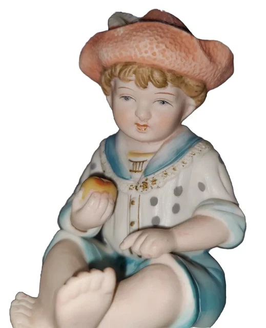 VTG LITTLE BOY Blue Figure Figurine Statue 6682 Japan Andrea By Sadek