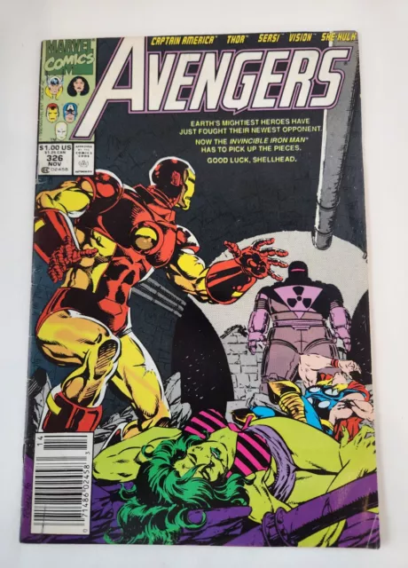 AVENGERS #326 1ST RAGE APP.  SHE-HULK THOR IRON MAN MARVEL COMICS Vol. 1. VF