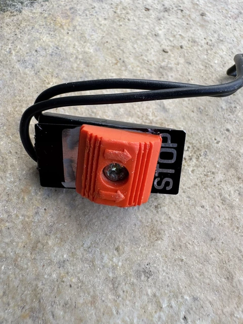 Bouton ASA ON/OFF Smart Parts - 1/4 Tour Rouge Brillant - Paintball - Occasion