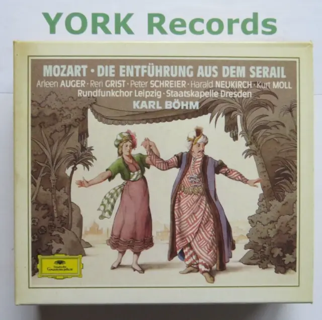 MOZART - Die Entfuhrung Aus Dem Serail BOHM / AUGER / SCHREIER - Ex 2 CD Set DG