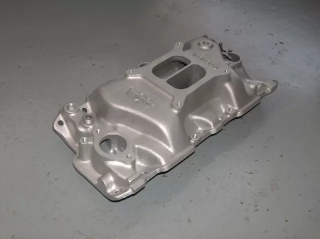 Weiand Stealth SBC Chevy Aluminum Intake Manifold 8016 Dual Plane High Rise