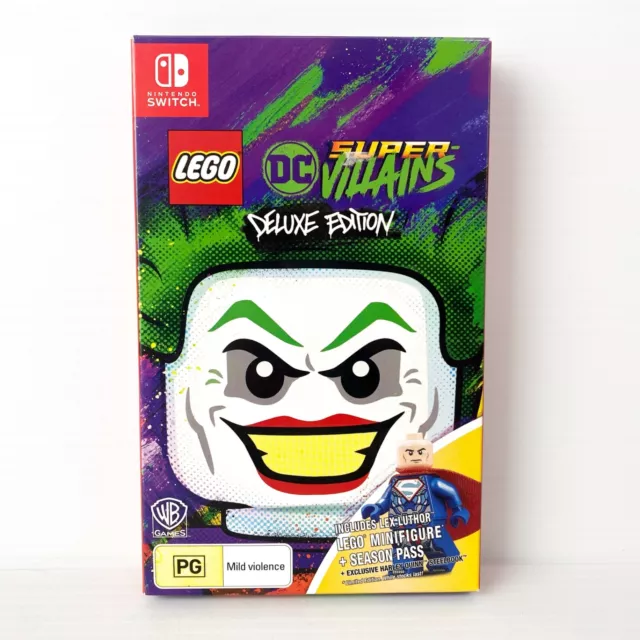 Lego DC Super Villains Deluxe Edition - Big Box & Minifigure - Nintendo Switch