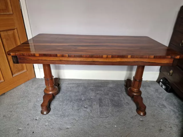 Antique William IV Rosewood Library Table