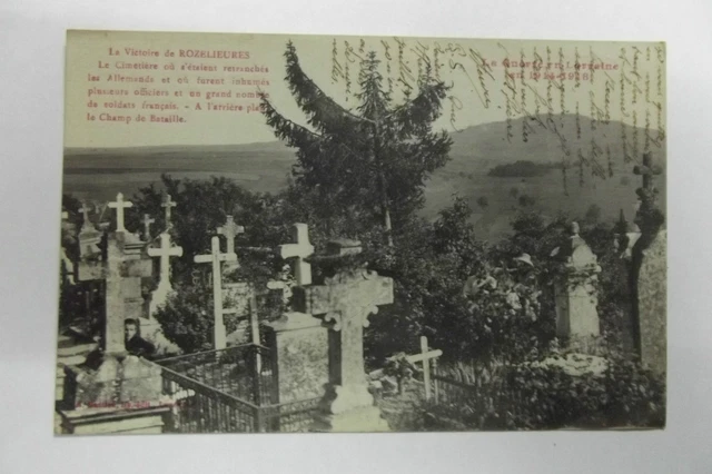 CPA 1914-1918 WWI La Victoire de Rozelieures Le Cemetière