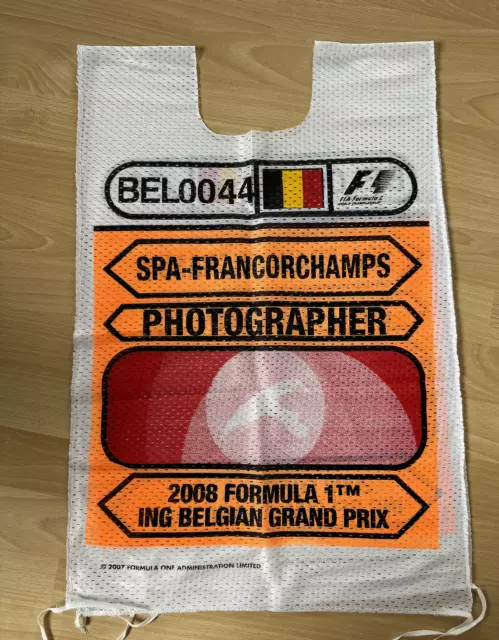 F1 Tabard Spa- Francorchamps 2008