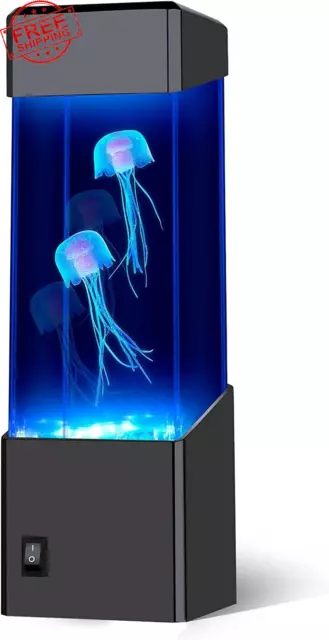 USB Powered Aquarium Night Lights Multi-Color Jellyfish Lava Lamps Free Ship New