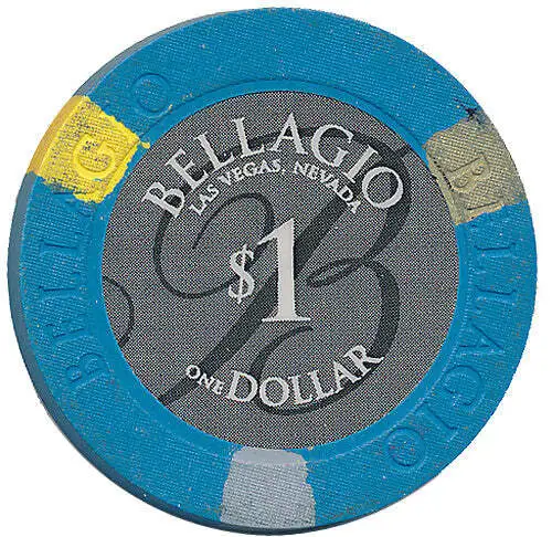 Bellagio Casino, Las Vegas Nevada $1 Casino Chip