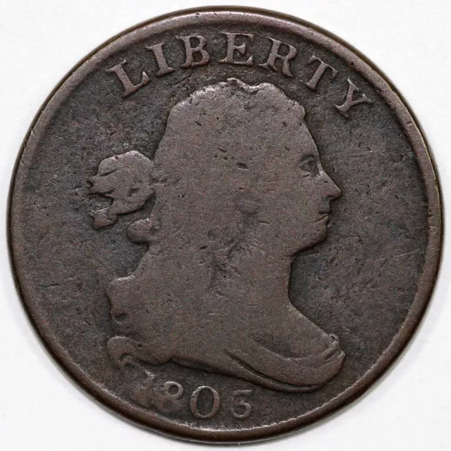 1803 1/2c C-3 Draped Bust Half Cent