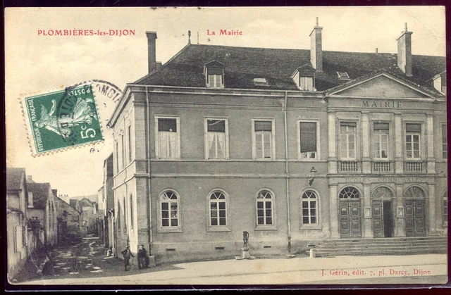cpa 21 Plombières-les-Dijon. La Mairie. Côte-d'Or. Burgundy