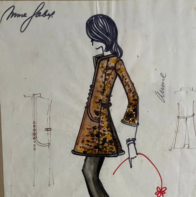 Croquis Original Signé James McCartney - 11x14 Pouces - Preuve D'Authenticité COA - Neuf